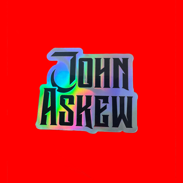 JOHN ASKEW HOLOGRAPHIC STICKER